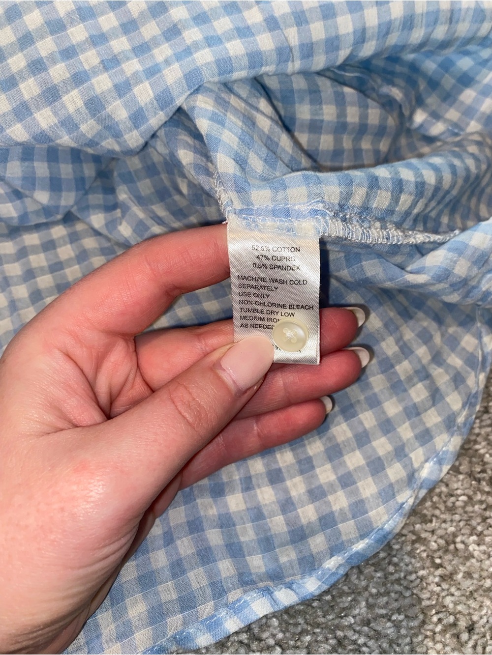 Trovata Birdes of Paradis Gingham Blue Blouse - Picture 5 of 7